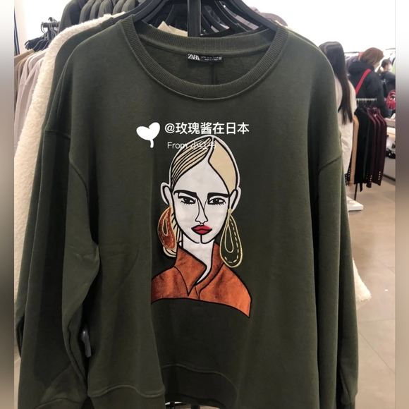 New Zara Embordied Sweater - 1165/569 - Picture 3 of 3